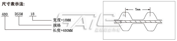 D-S5M型双面齿同步带