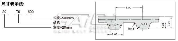 T5型聚氨酯同步带
