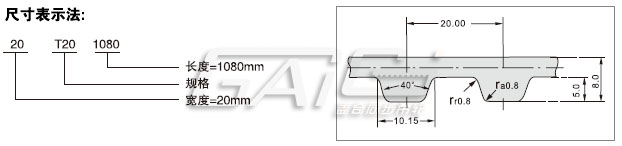 T20橡胶同步带系列