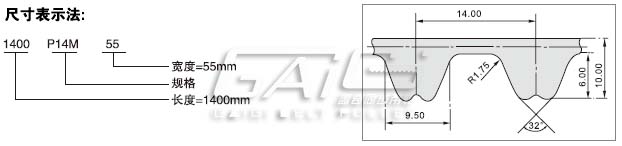 RPP14M橡胶同步带系列