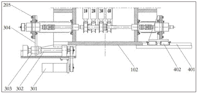 真空镀膜机真空室内基片架传送装置