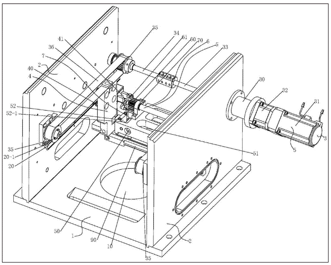一种3D打印机用固定式落粉装置 一种3D打印机用固定式落粉装置
